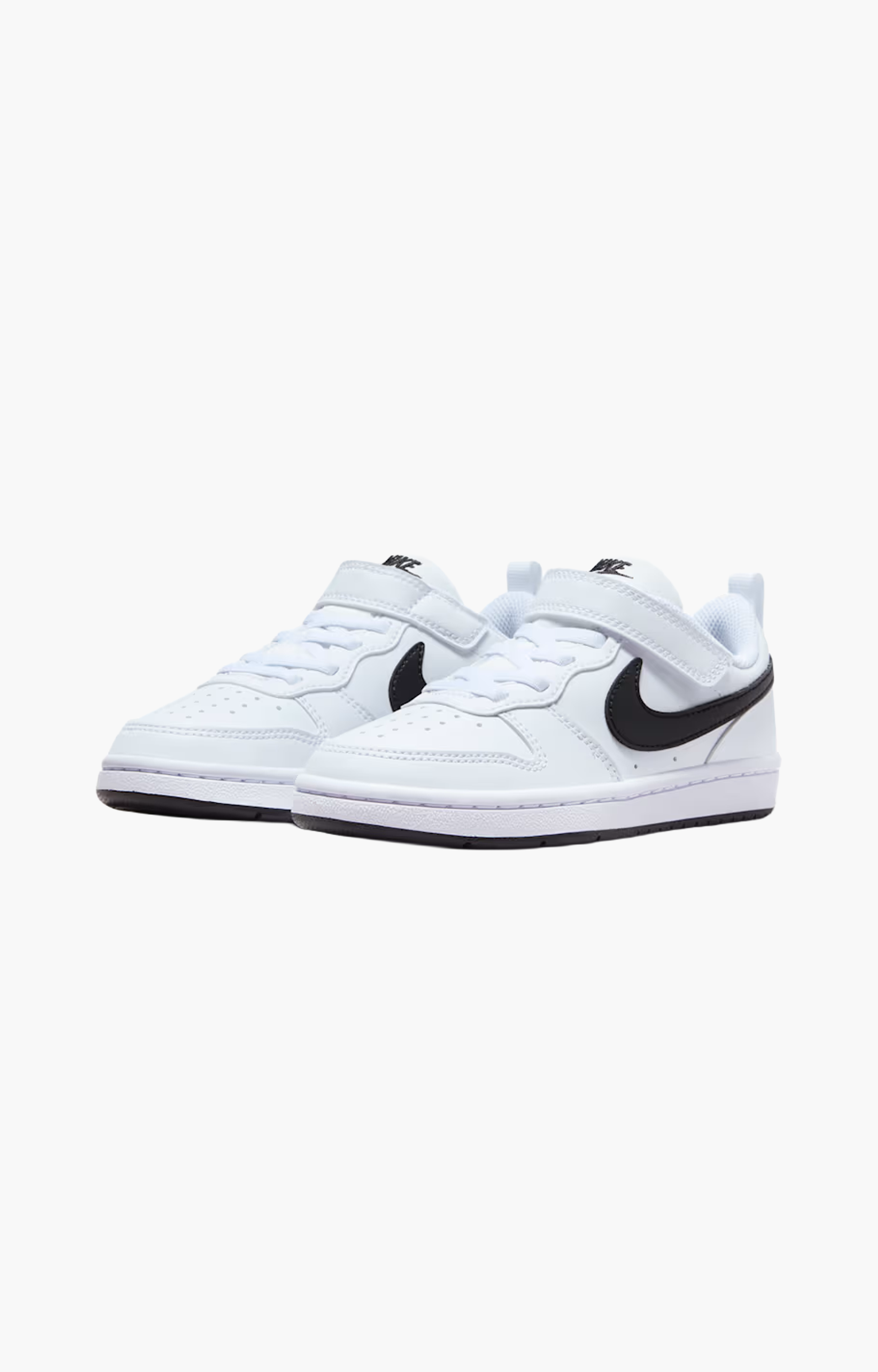Nike Court Borough Low Recraft DV5457-104 Youth Shoe, White/Black