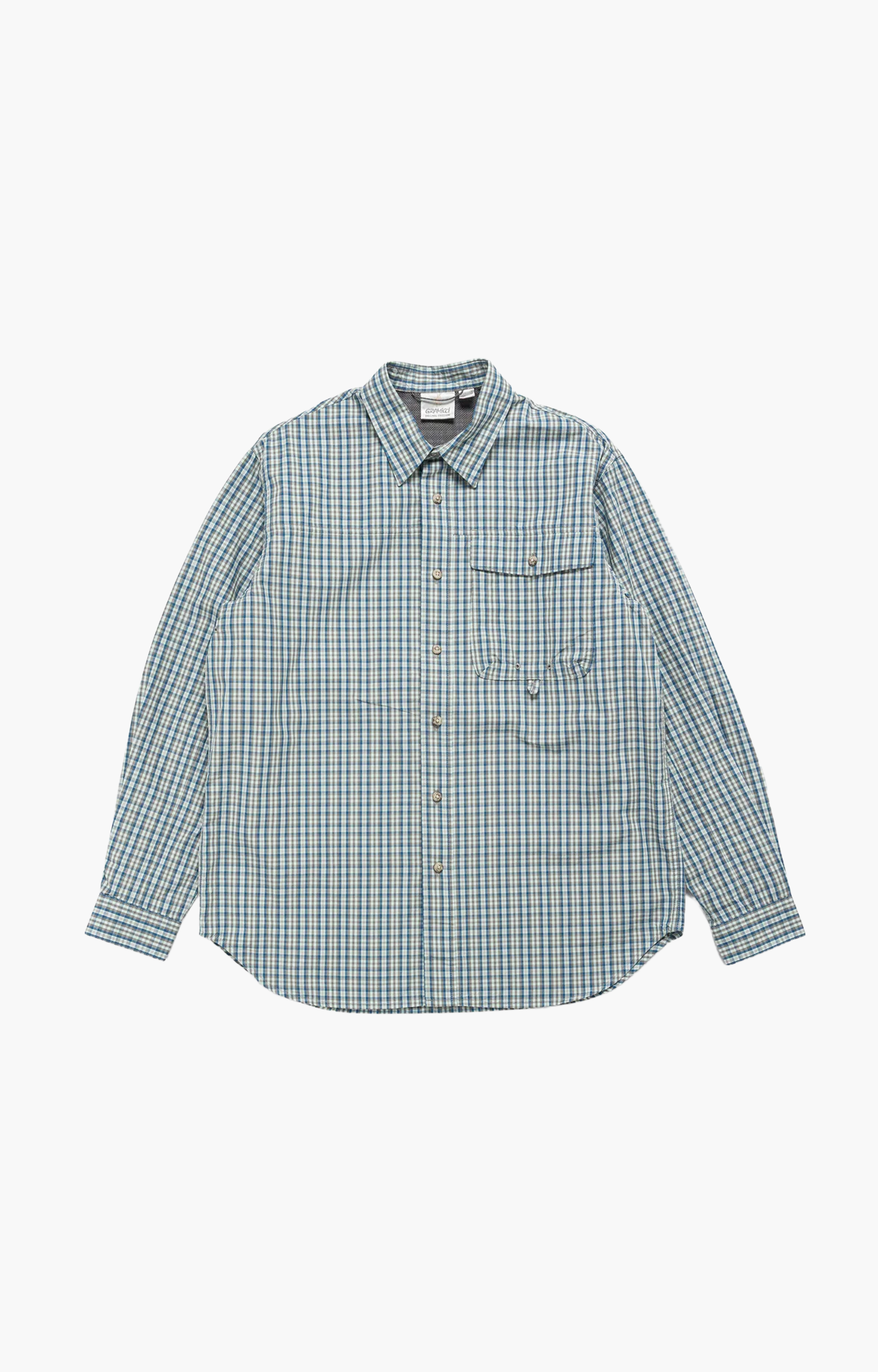Gramicci Poplin Millwood Shirt, Blue