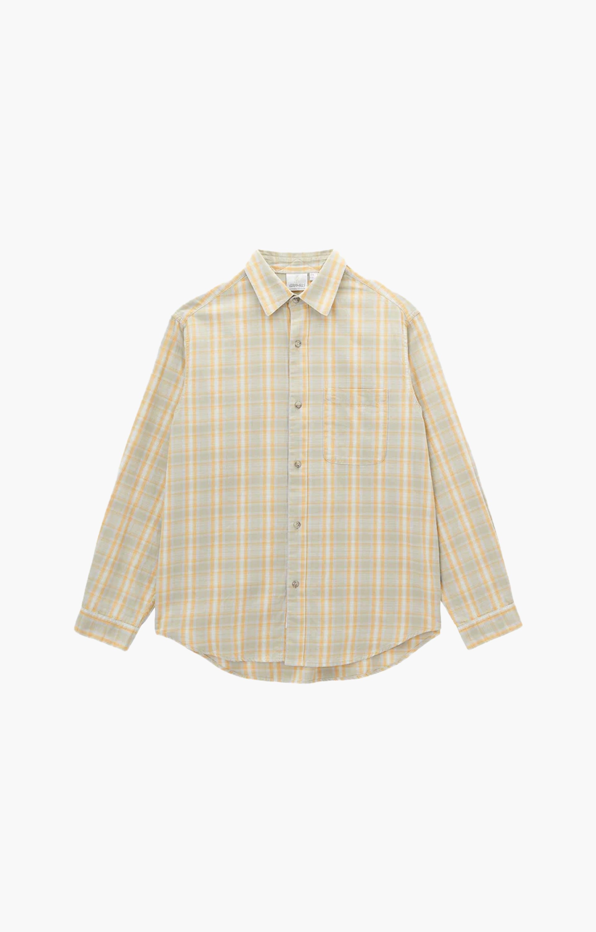 Gramicci Checkered Ombre Shirt, Mustard