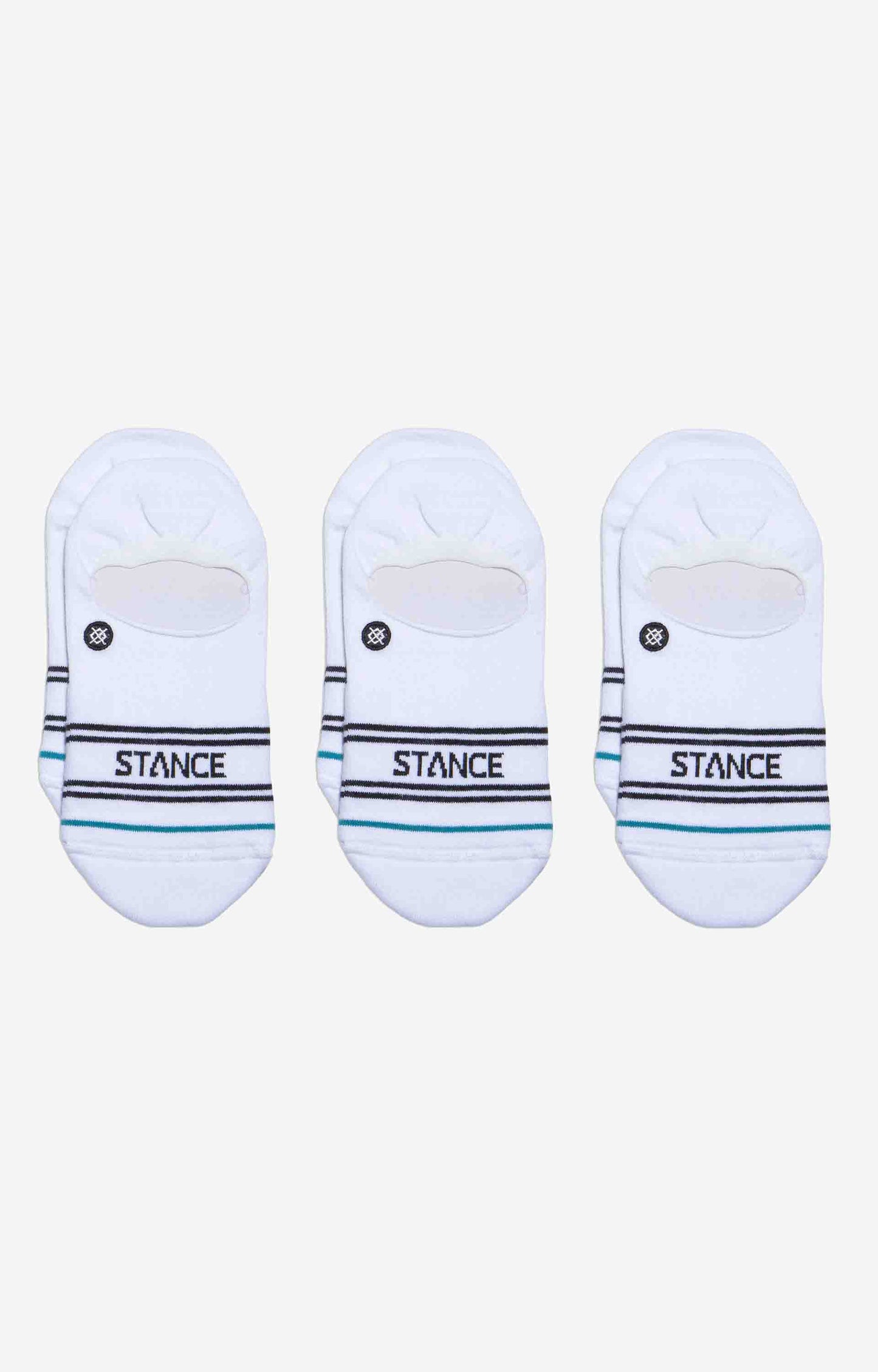 Stance Basic 3 Pack No Show Socks, White
