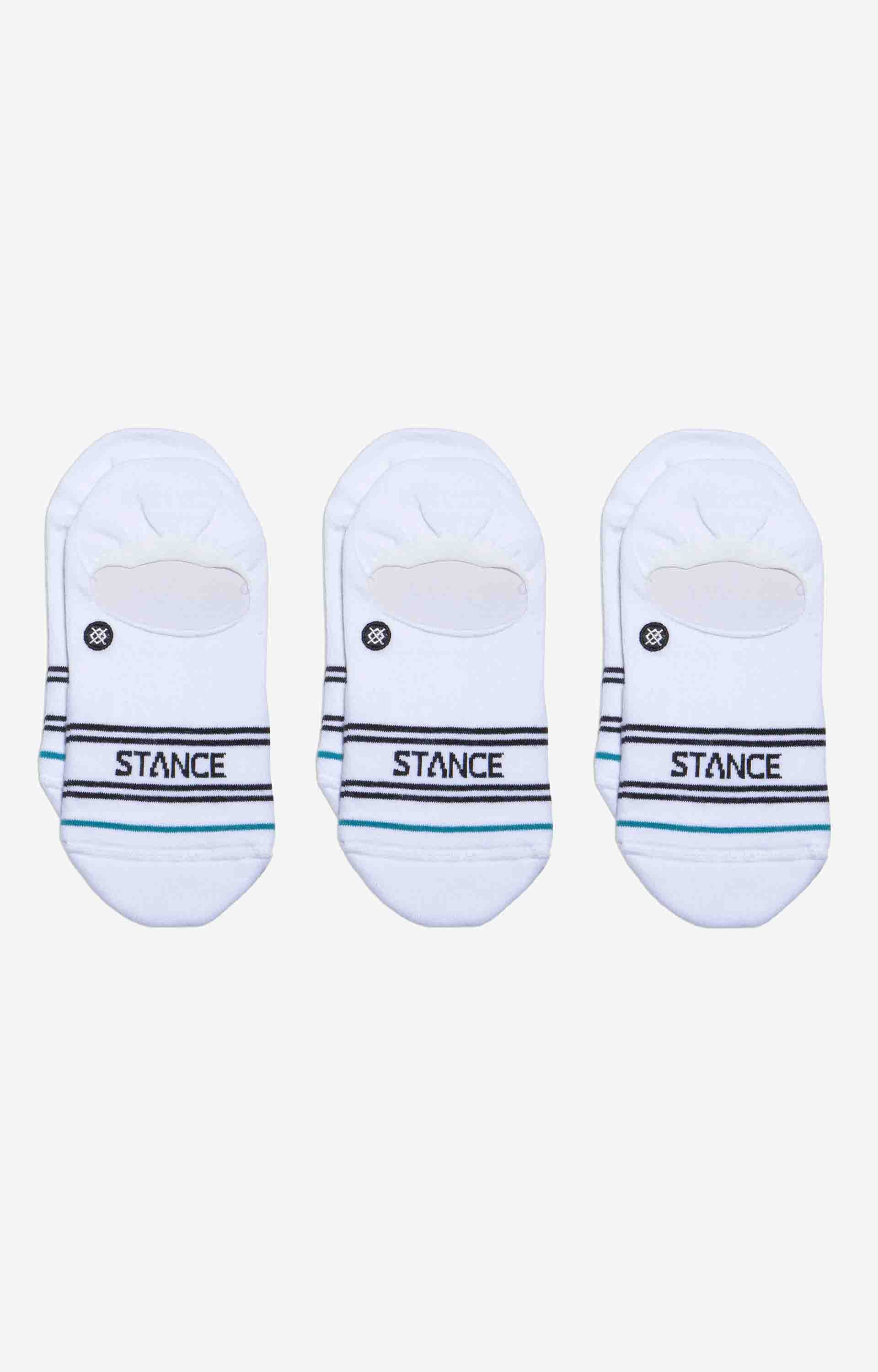 Stance Icon 3 Pack No Show Socks, White