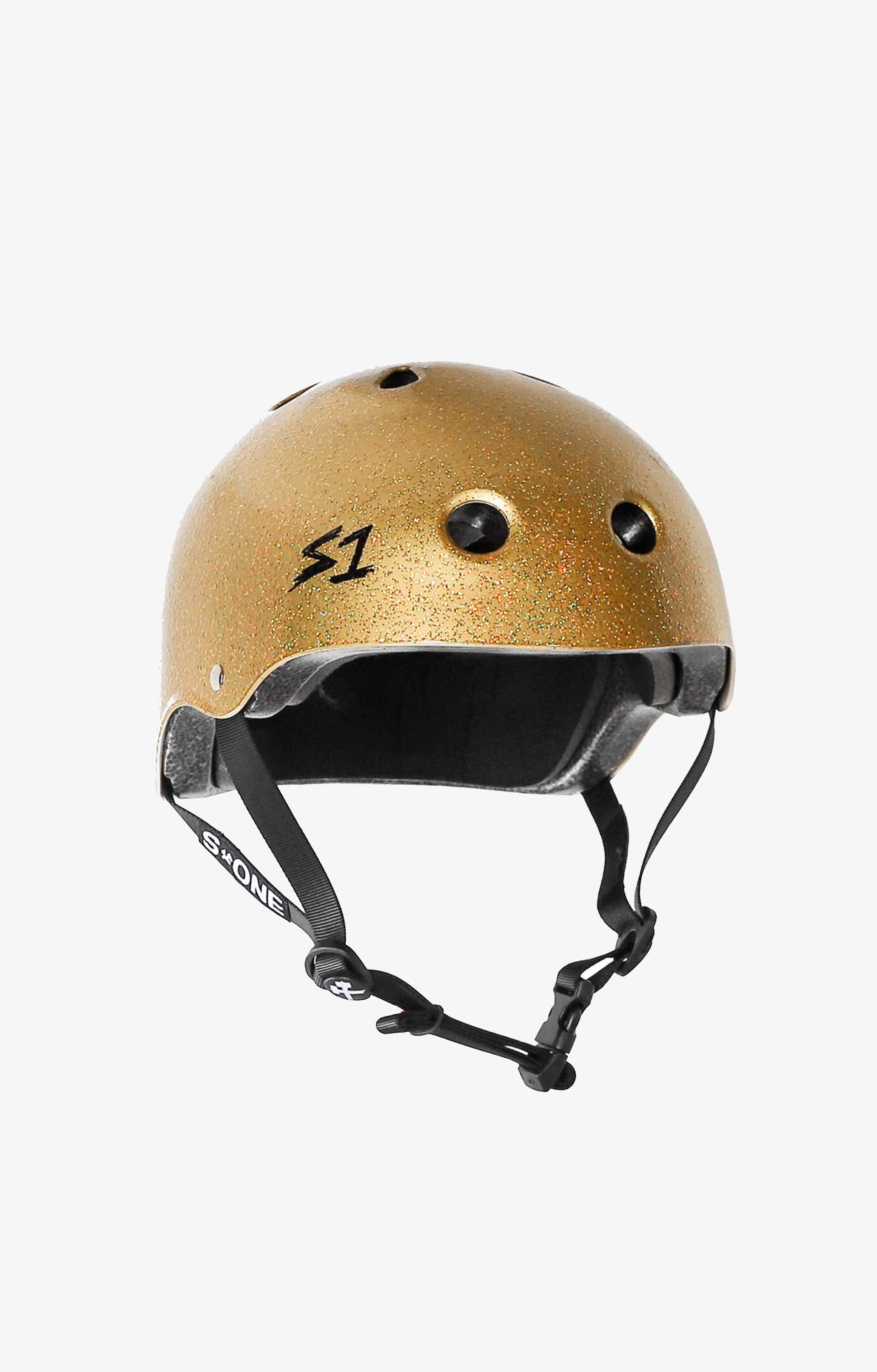 S-One Lifer Series Adult Helmet, Gold Glitter