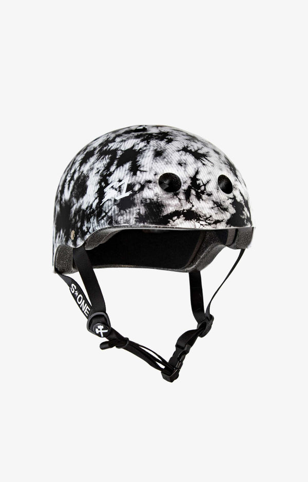 S-One Lifer Series Helmet, Black & White Tie Dye
