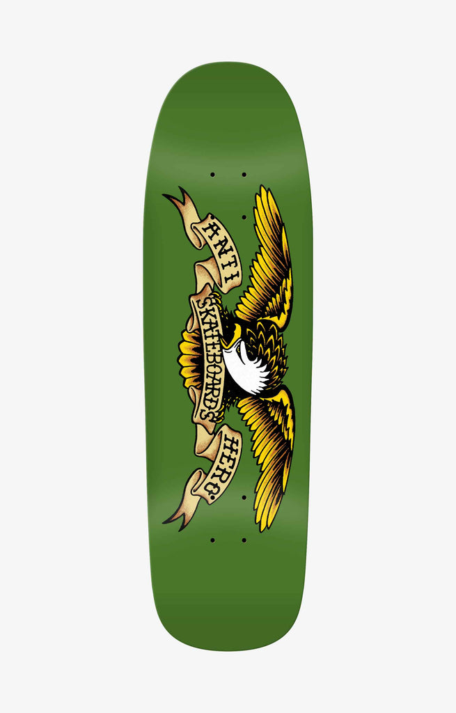 Anti Hero Green Shaped Eagle Skateboard Deck, 9.56"