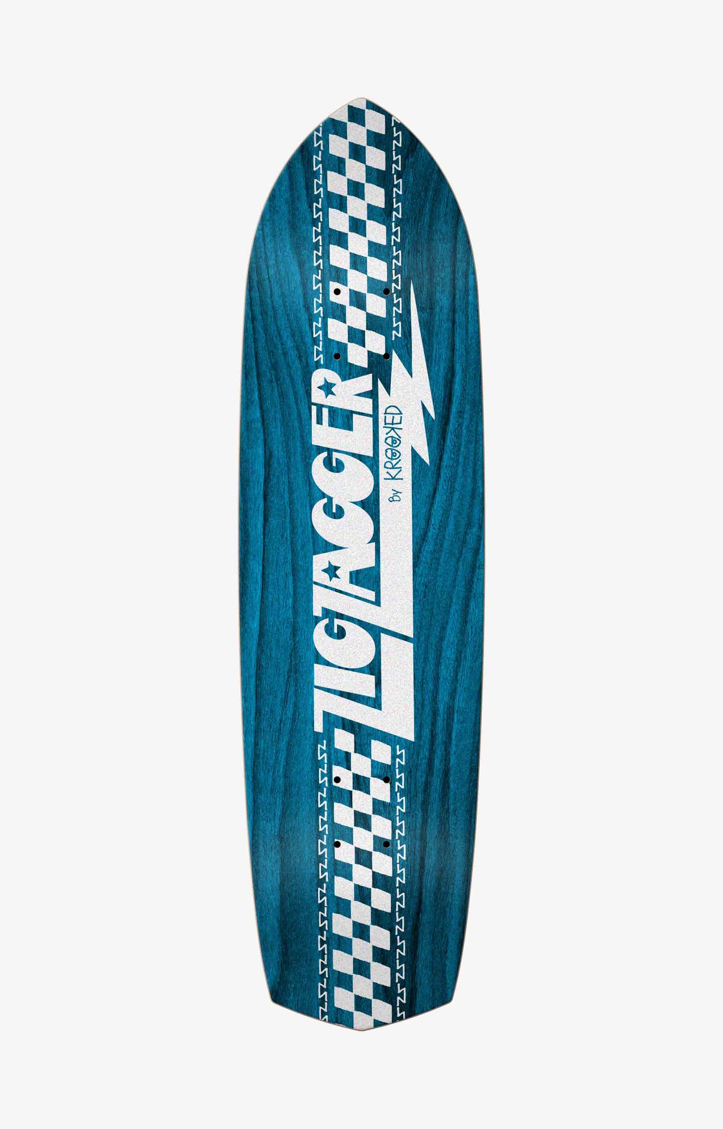 Krooked Zip Zagger Skateboard Deck, 8.62"