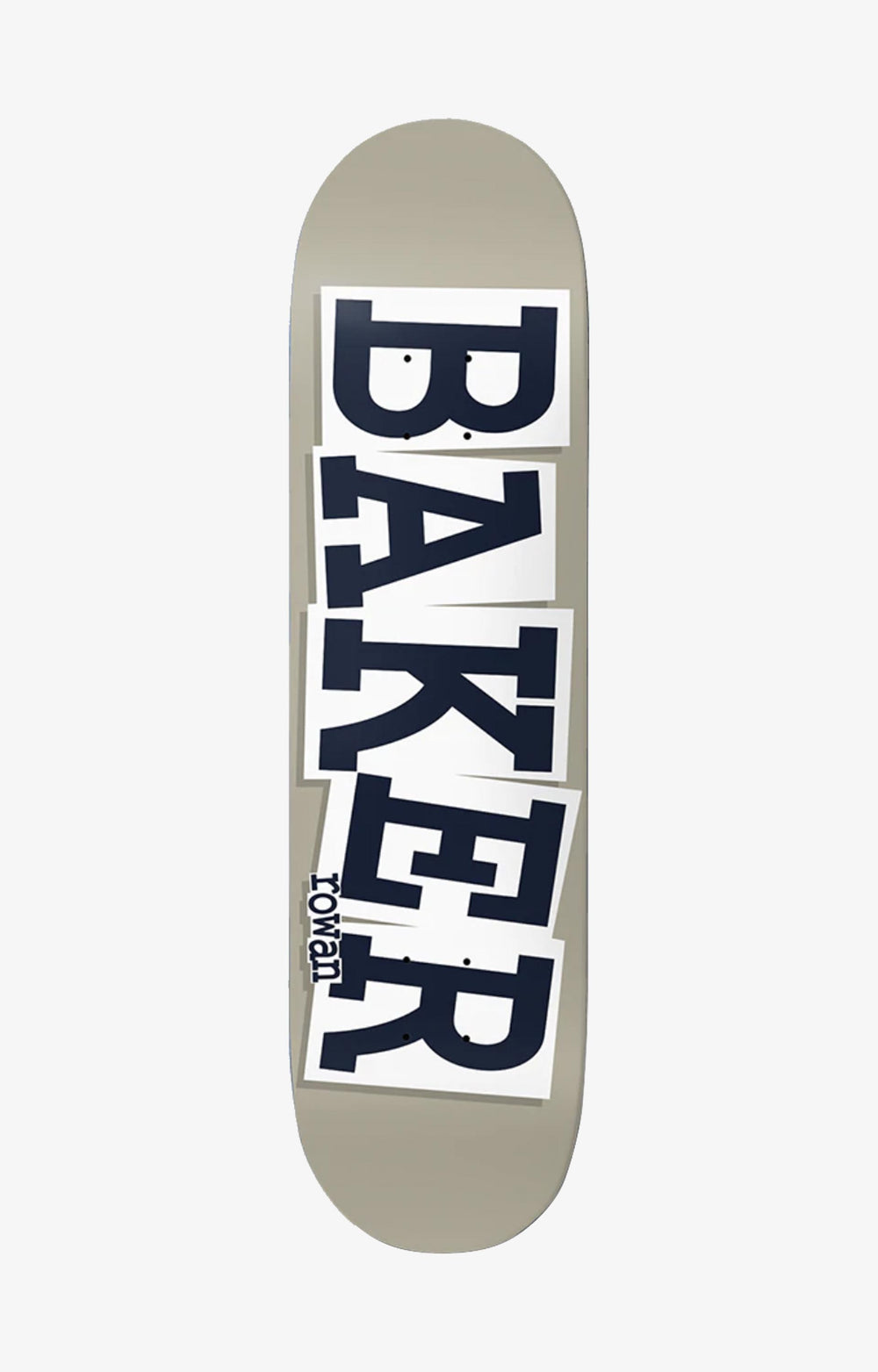 Baker Rowan Ribbon Grey B2 Skateboard Deck, 8.125"
