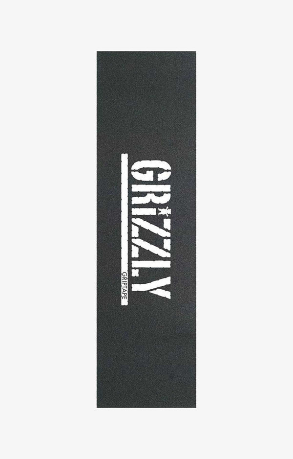 Grizzly Stamp Skateboard Griptape, White