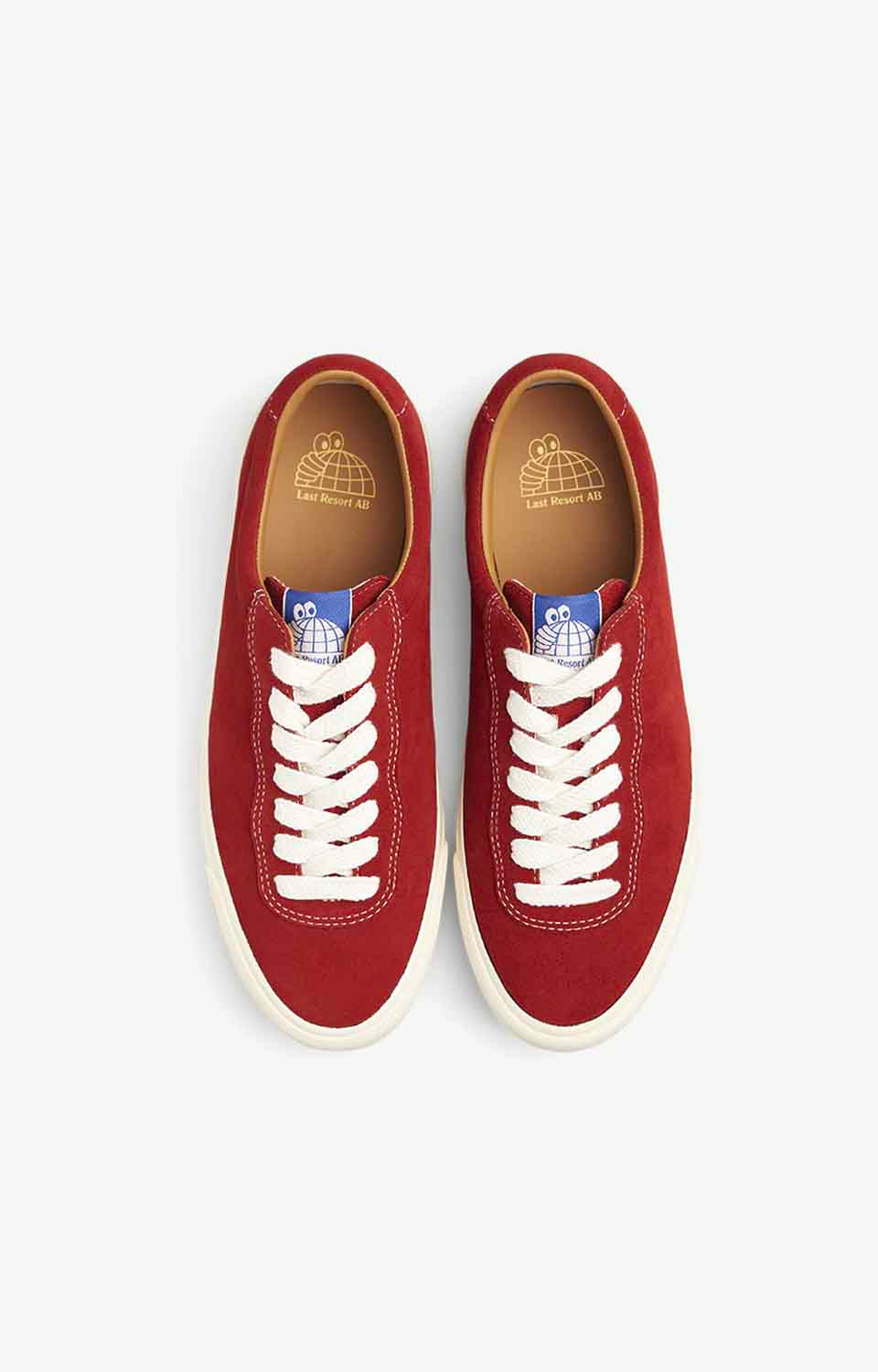 Last Resort AB Suede Lo VM001 Shoe, Old Red / White
