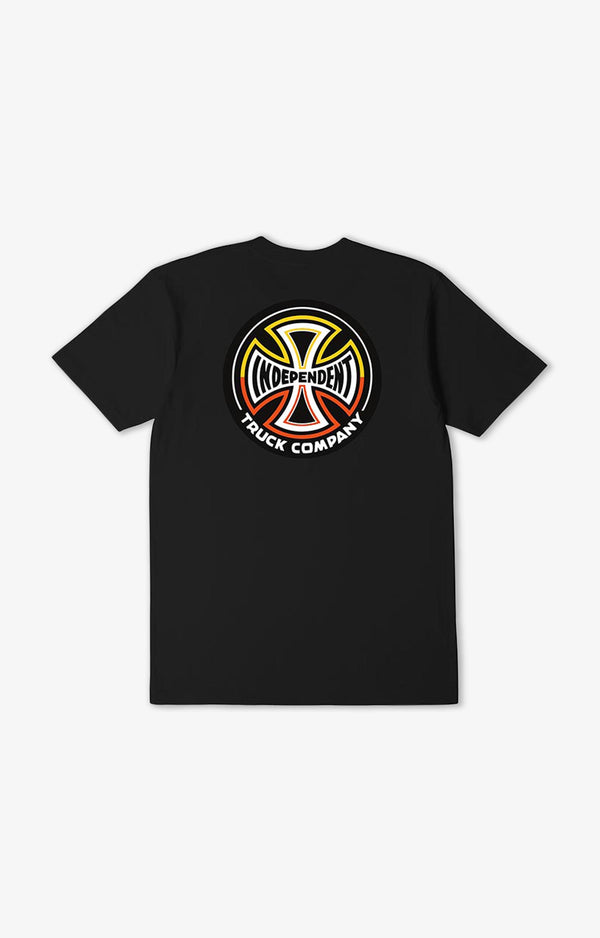 Independent Split Cross Youth T-Shirt, Black