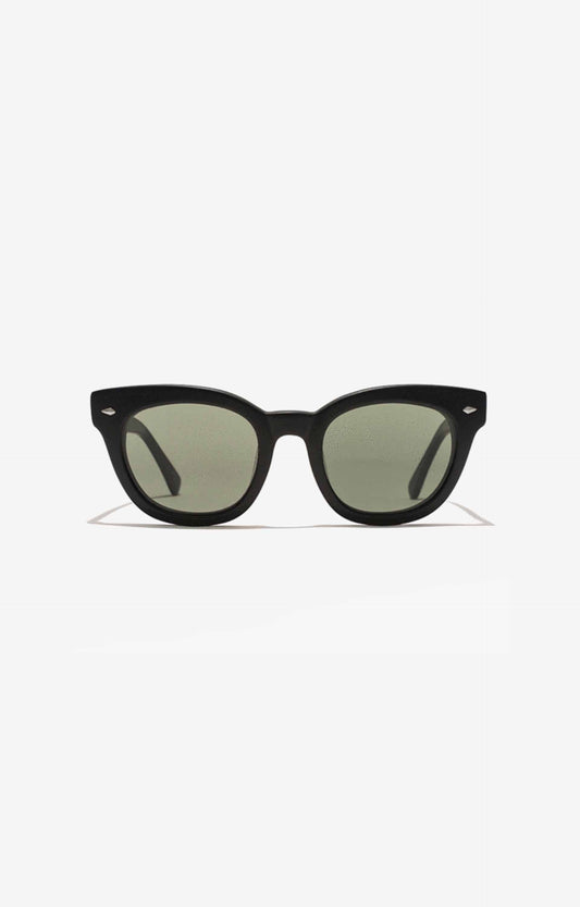 Epokhe Dylan Sunglasses, Smoked Black Matte/Green