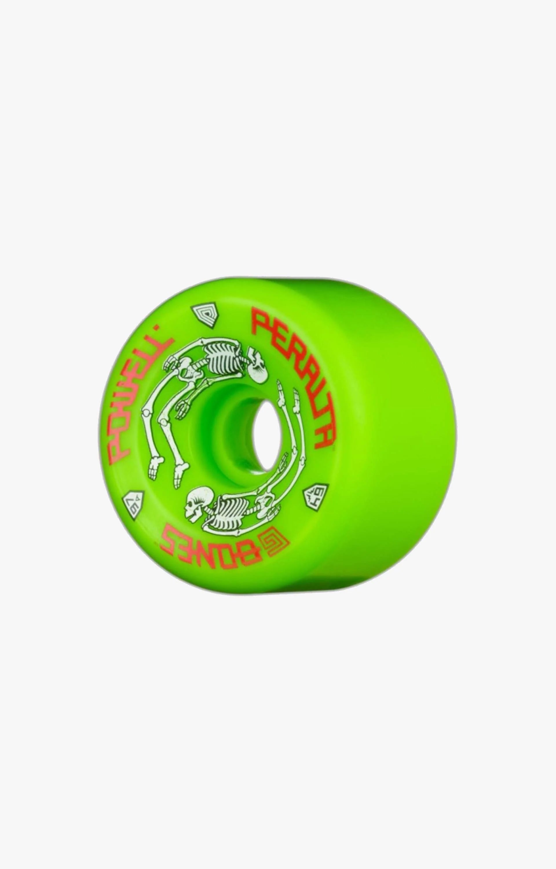 Powell Peralta G Bones 97A 64mm Skateboard Wheels, Green