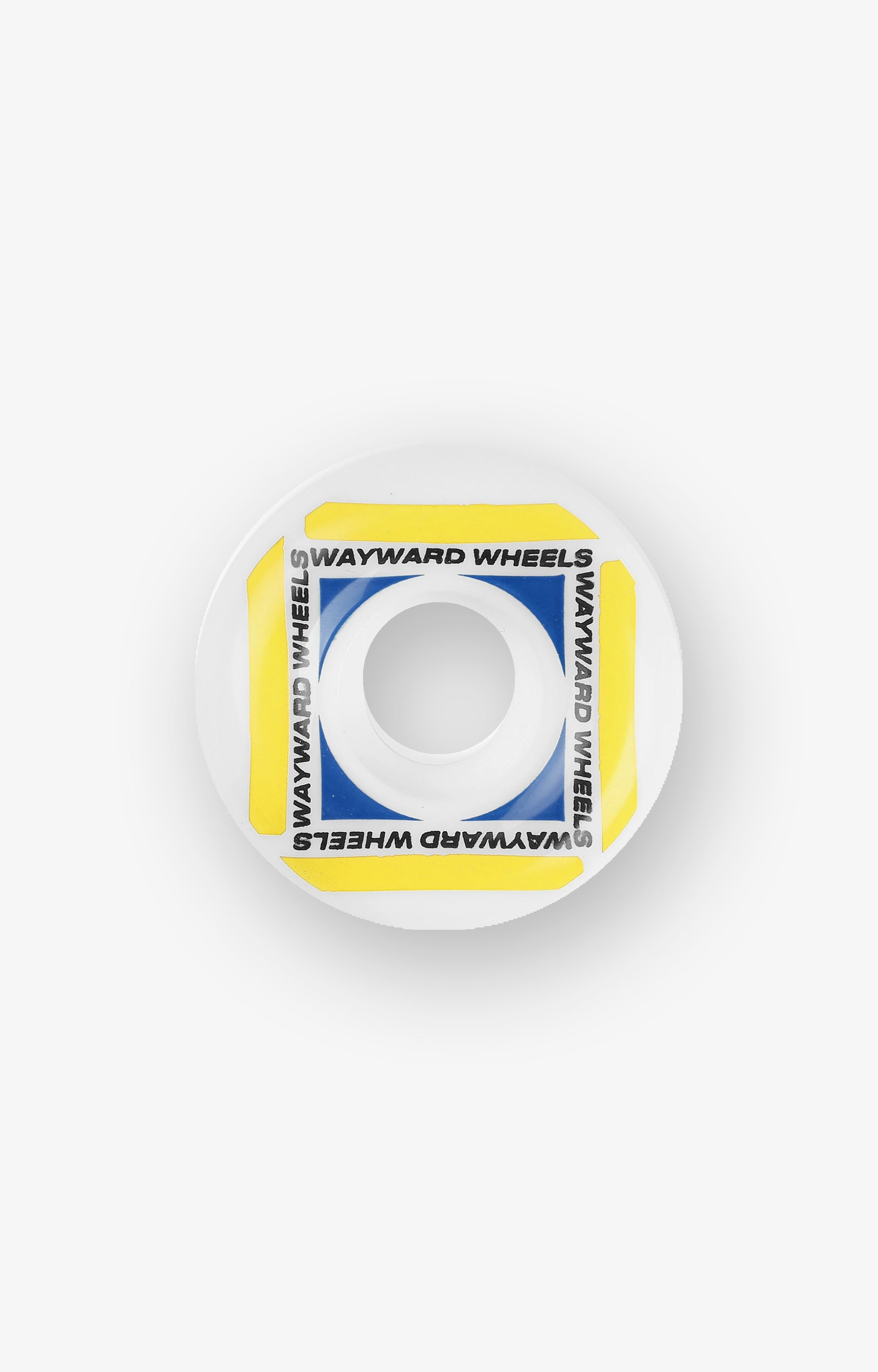 Wayward Waypoint Formula 101D 52mm Skateboard Wheels, White/Yellow